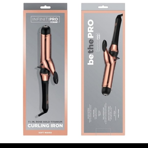 Conair Infiniti Pro 1.5" Rose Gold Titanium Curling Iron - Picture 5 of 5